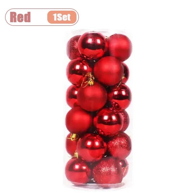 

3cm Multicolor Christmas Tree Baubles Set Hanging Ball Ornaments for Holiday Home Party Indoor Christmas Gift Decoration Kit 3cm