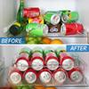 Moretoes 2 Pack Soda Can Organizer for Fridge, Clear Refrigerator Organizer Bins, Soda Can Organizer for Pantry, Kitchen Organizers and Storage