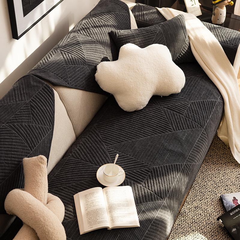 Cuscino per Divano Stagione Unica Chenille Antiscivolo Cuscino Semplice Combinazione Copridivano Tessuto di Copertura