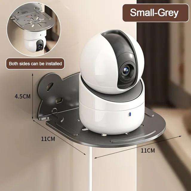 Wall-mounted Wireless Camera Support Bracket Hole-free Surveillance System Bracket Living Room Shelf Carbon Steel Material