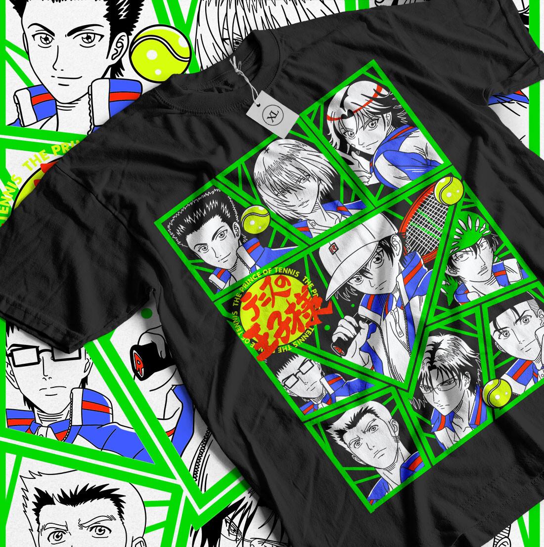 Prince du Tennis T-shirt Echizen Anime Manga Fuji Momoshiro Kaidoh GifT-shirt XXXXL