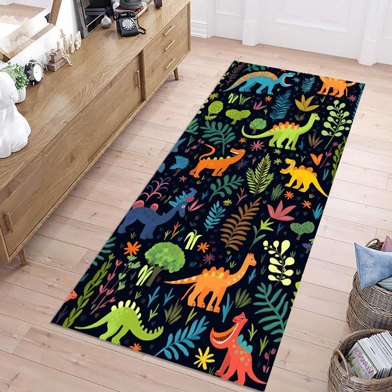 

Dinosaur Pattern Runner Rug Cartoon Home Decor Hallway Carpet Soft Non-slip Floor Mat for Corridor Living Room Kids Bedroom 40X120CM