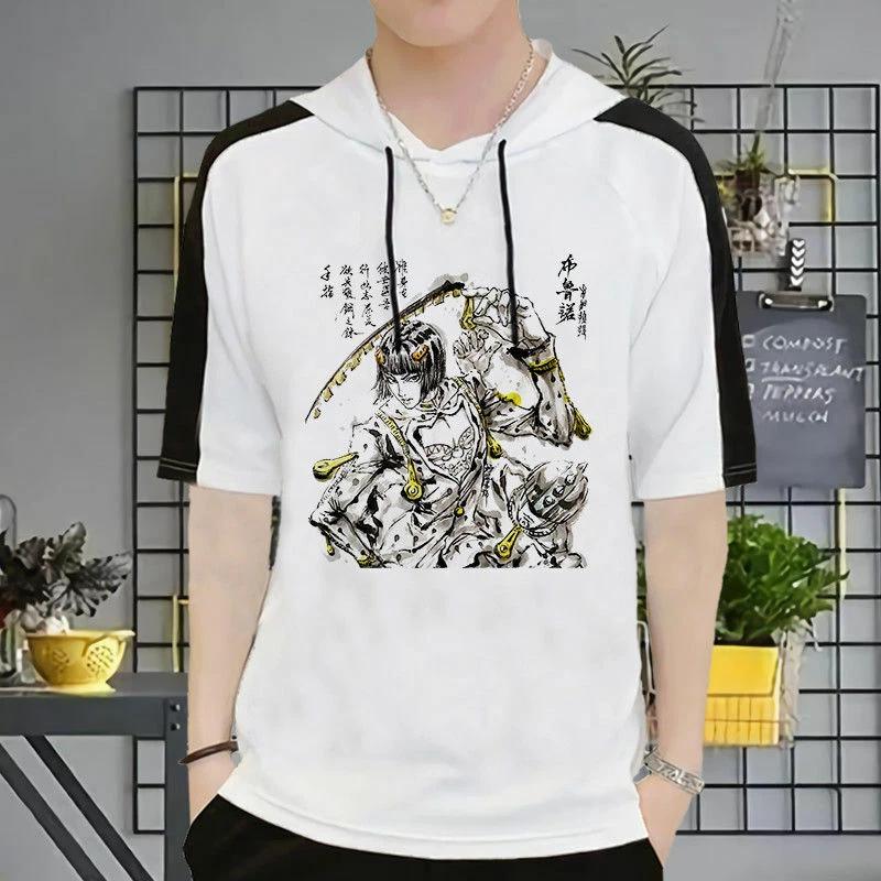 

Аниме-толстовка с капюшоном Jojo s Bizarre Adventure Футболка Свитшот Костюмы Полиэстер 4XL