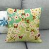 Colorful Butterfly Cartoon Insect Animal Digital Printing Short Plush Pillow Covers For Car Sofa Office Cushion Cover Home Goods