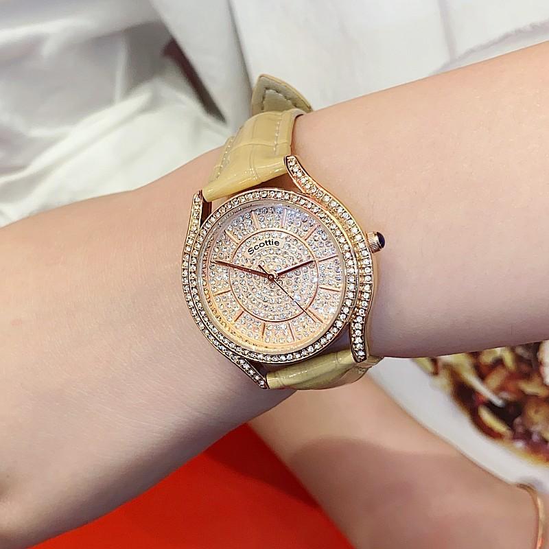 Diamond Watch Women'S Personality Fashion Gypsy Watch Femininity Small Dial Wind Leather Strap