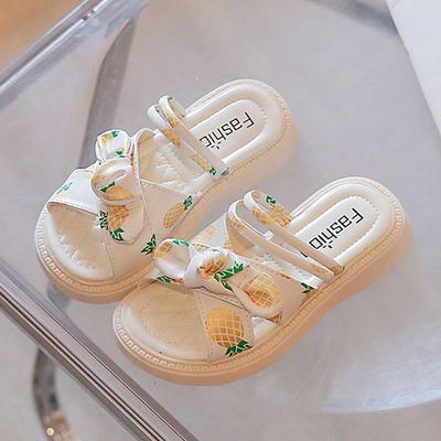 Girls Shoes 2025 Summer Sandals New Children Baby Little Girl Children Princess Slippers Summer Big Children Outside