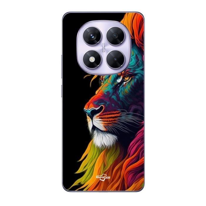 Case - Maniacase - Xiaomi Redmi Note 14 Pro 5G - Majestic Lion - Colorful - Flexible