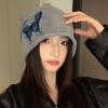 College Style Butterfly Beanies Y2k Pullover Hat Cool Retro Skullies  Streetwear