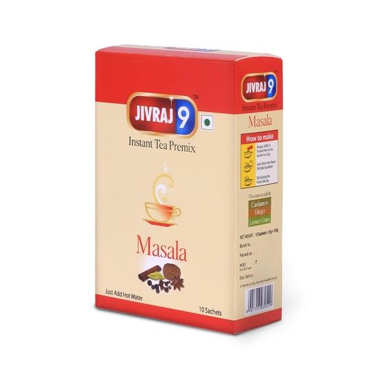

Jivraj 9 Растворимый чайный премикс, Премикс Масала Чай, Вкус Масала Чай, 150 г, 10 пакетиков, Упаковка 1