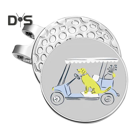 

Магнитные маркеры для мячей для гольфа, металлические маркеры для мячей для гольфа, зажим для шляпы, аксессуар для гольфа для мужчин и женщин, гольфистов серебряный