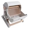 Semi Automatic Cat Litter Box Plastic Easy Assembly Semi Enclosed Cat Litter Box Large Kitty Litter
