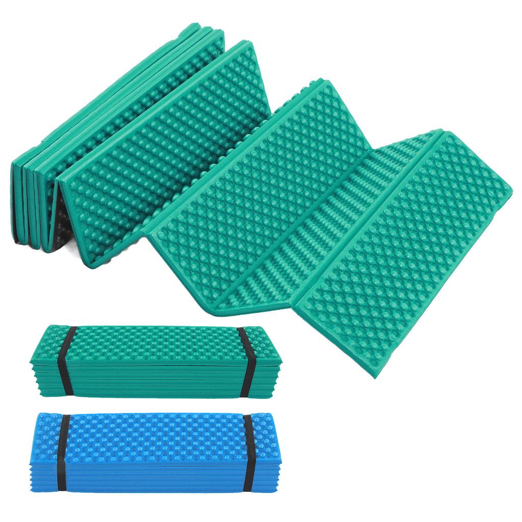 Sponge Sleep Mat Foldable Sleep Mat Double Egg Crate Sleeping Pad Foldable Thickened Foam Sleep Mat for Outdoor Camping 186x17CM