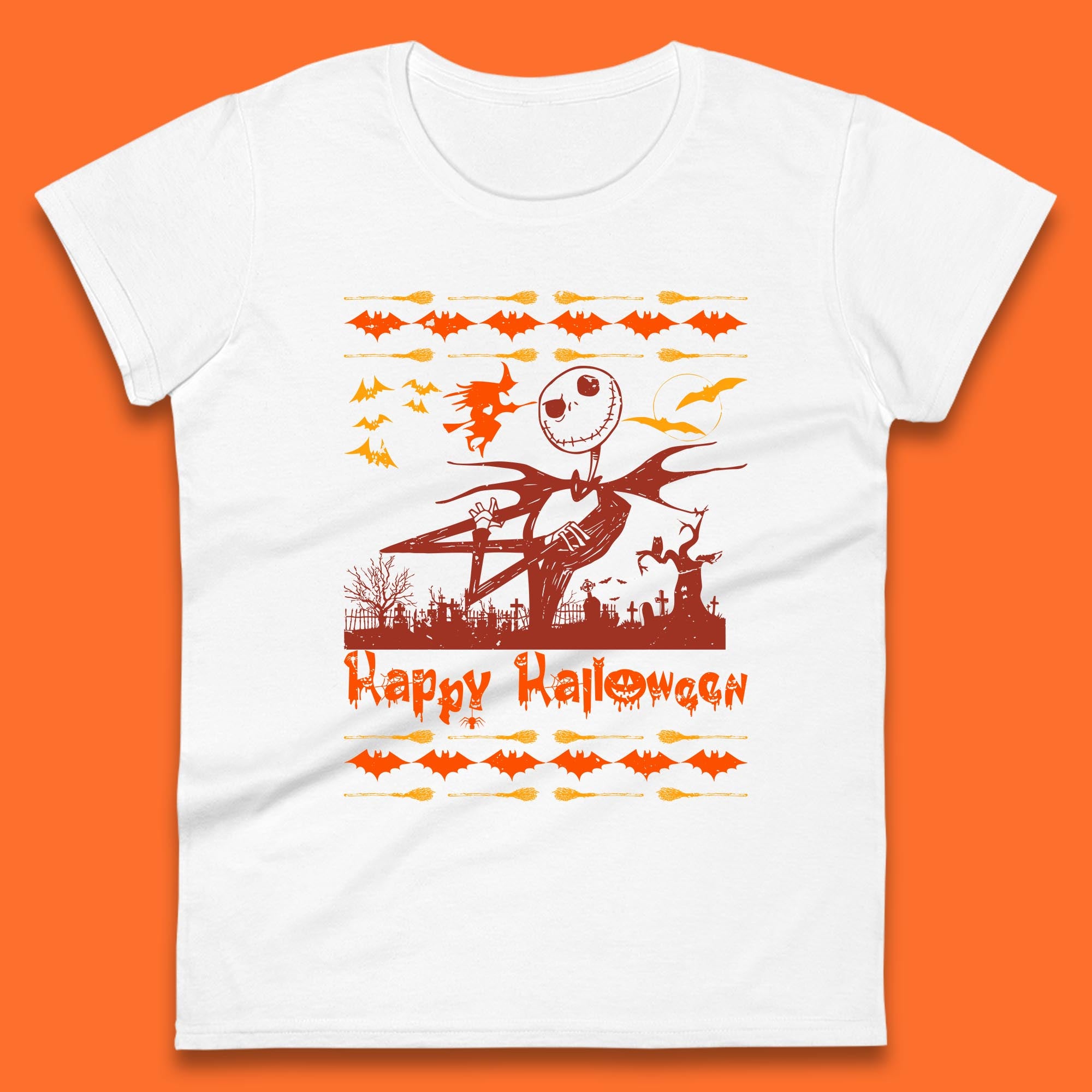 

Jack Skellington Womens T Shirt Mens Tops Tees Unisex Nightmare Before Christmas Top S
