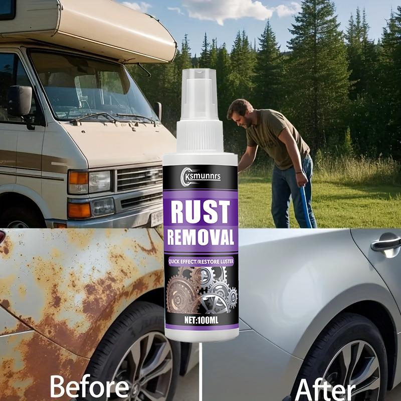 Powerful Rust Remover Spray - Fast-acting rust inhibitor with a residue-free formula for cars, metal furniture, tools