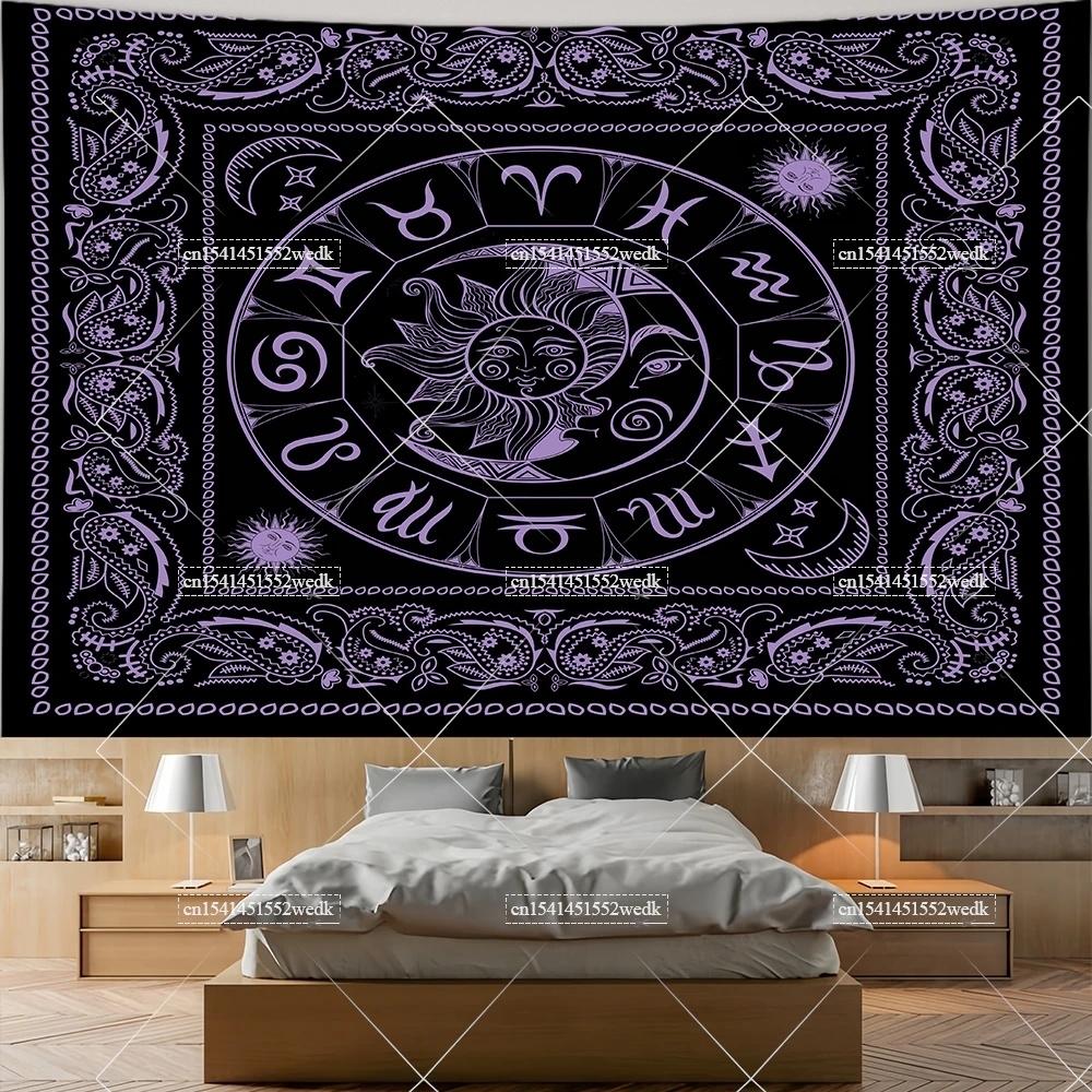 Academia Witchy Witchcraft Wall Hanging Tapestry Moth Moon Skulls Tapestries Aesthetic Room Decor Skeleton Tapestrys Wallpapers