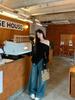 Chic Black One-Shoulder Women's Top - 2025 Autumn Design, Unique Style, Base Layer, Luxurious Feel