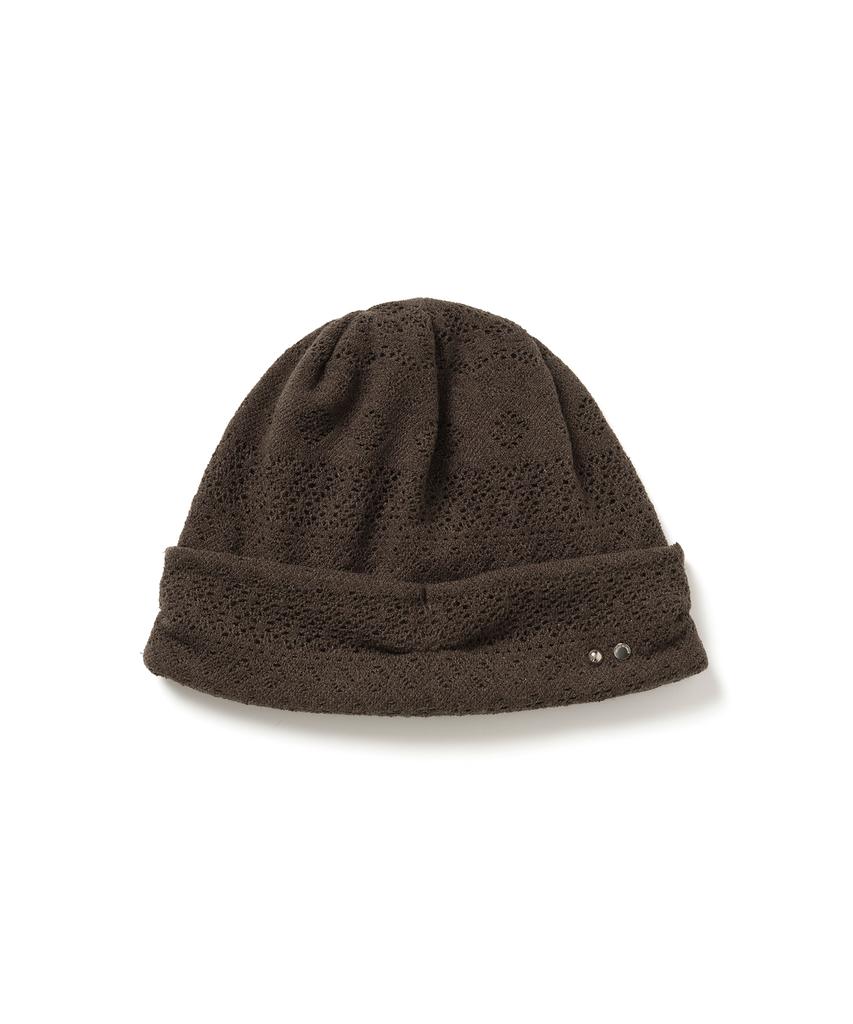 MILLO WOMEN Pointel Symbol Beanie [Brown]