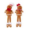 Gingerbreads Man Ornament with Dangling Legs Handmade Window Display Adorment Christmas Tree and Home Decoration