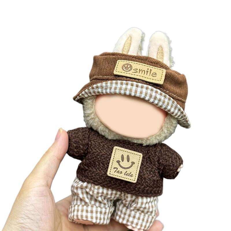 Clothes For Labubu Dolls Accessories, Stylish Kawaii Outfit Set Suitable