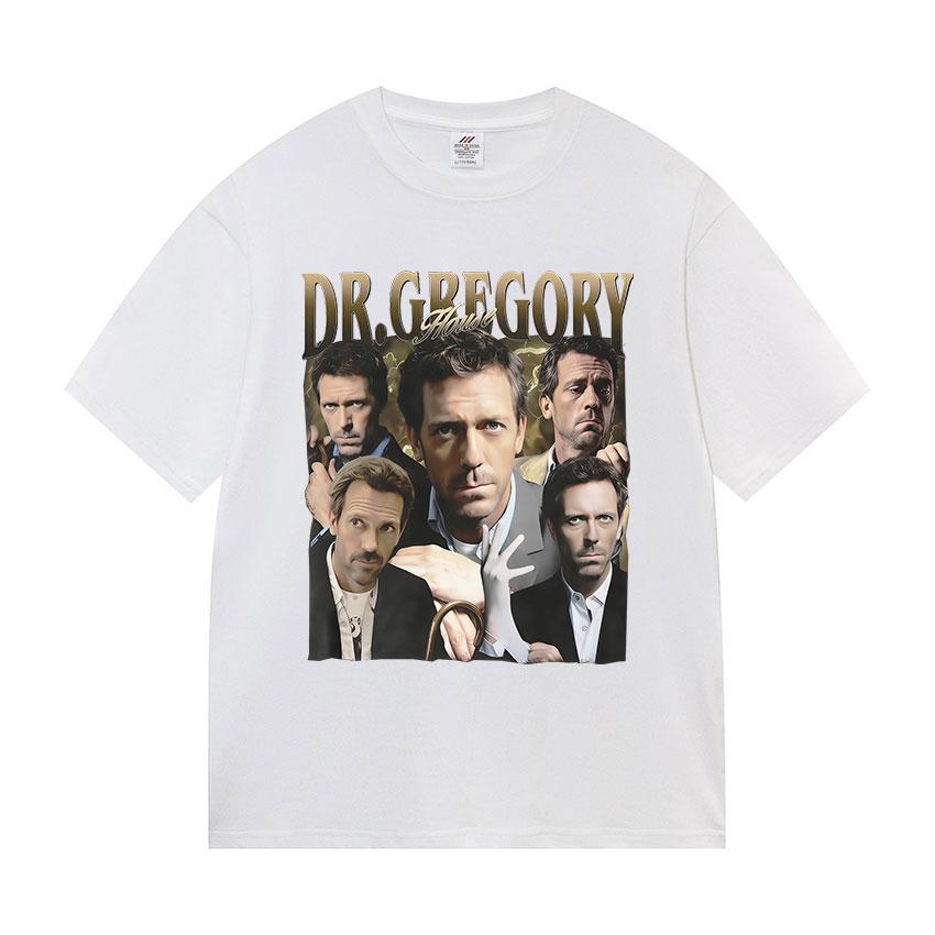 90s Vintage Dr Gregory House Md Funny Graphic T Shirt Mens ONeck High Quality Fashion Tshirts Summer Oversized Cotton Tshirt