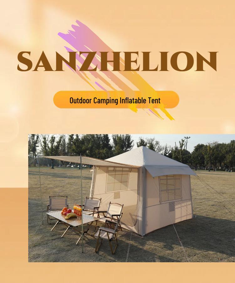 Inflatable Quick-Deploy Windproof Rainproof Tent for Portable Outdoor Camping