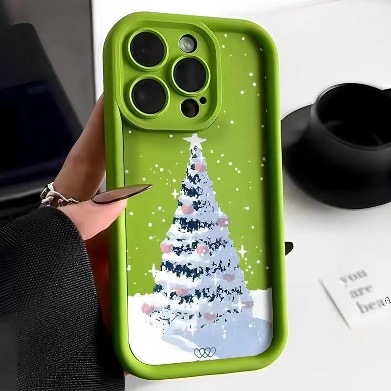 Christmas Tree Is Suitable for Iphone16promax Mobile Phone Case Apple 15 Anti-drop 14 European and American Style 13pro/12 New Model
