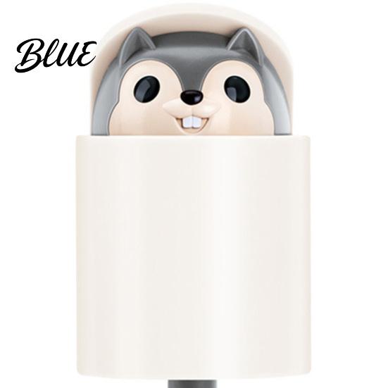 Plastic Wall Storage Key Hanger Adhesive Retractable Hook Hooks Squirrel Cartoon Animal Decompression Decor Decorative No Drilling Hook for