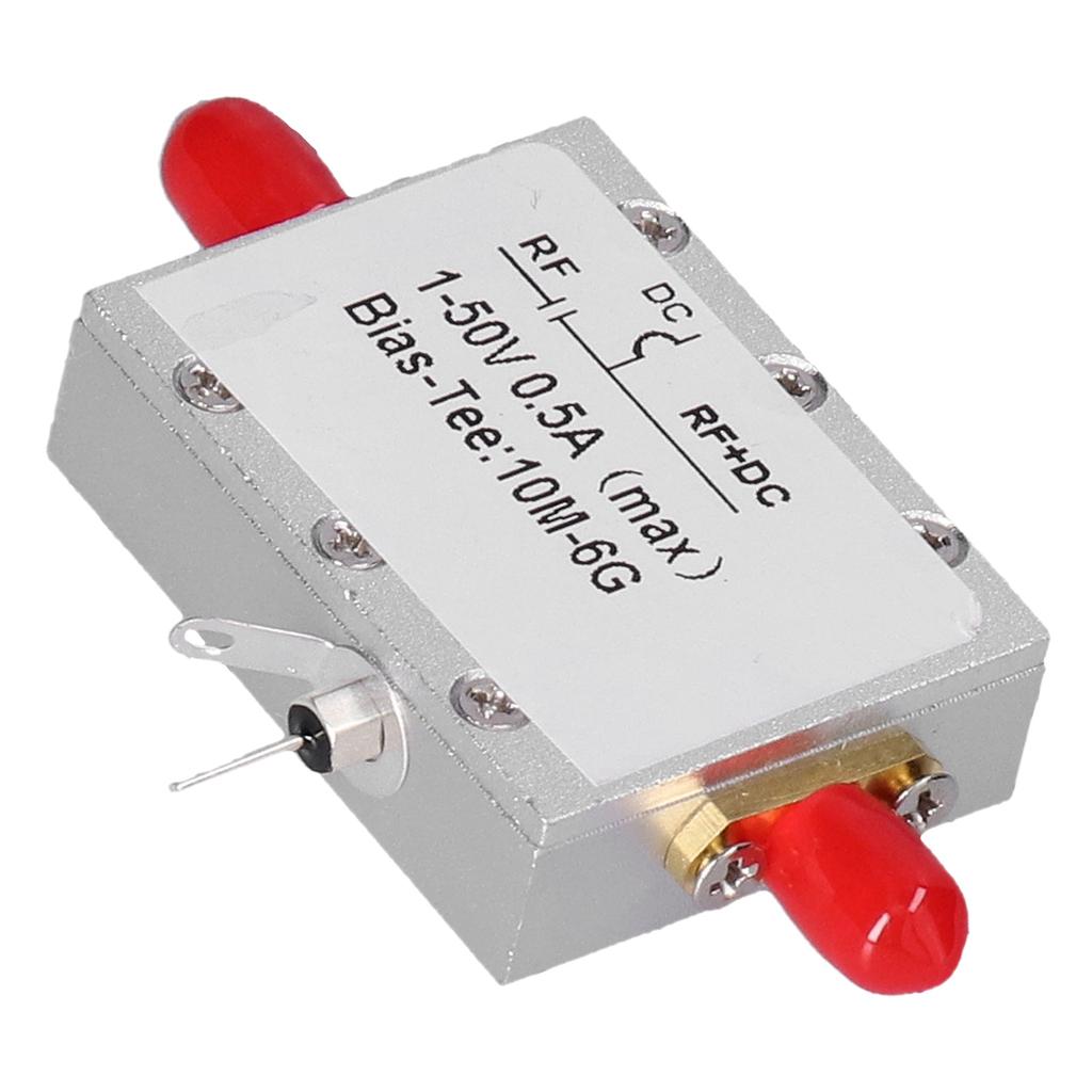 Bias Tee Module Coaxial Feed Low Insertion Loss RF DC Blocker Accessory 10MHz‑6GHz