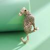 1/2/4 Stück Elegante Dame Klassisch Tier Barock Palast Stil Anstecknadel Zubehör Damen Herren Vintage Legierung Leopard Abzeichen Brosche