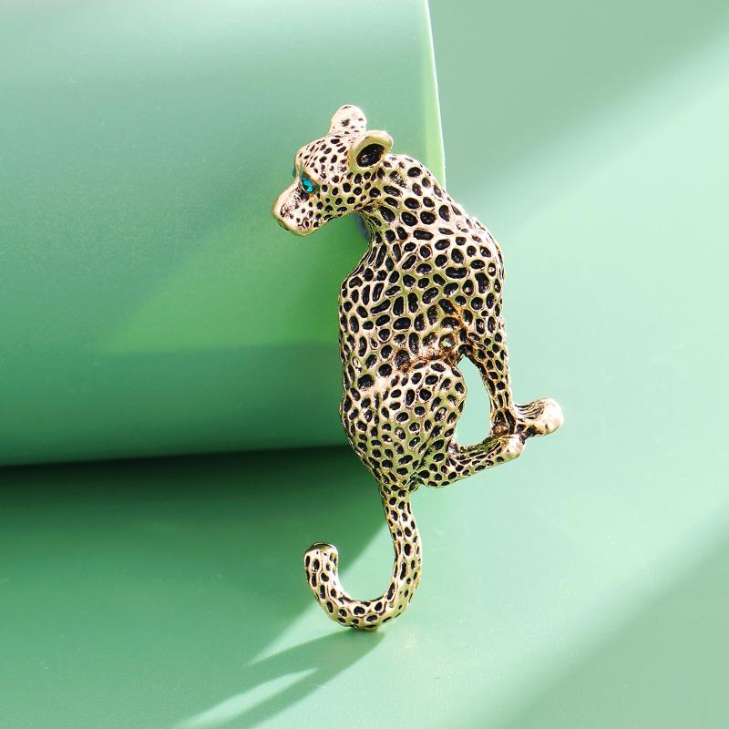 1/2/4 Stück Elegante Dame Klassisch Tier Barock Palast Stil Anstecknadel Zubehör Damen Herren Vintage Legierung Leopard Abzeichen Brosche