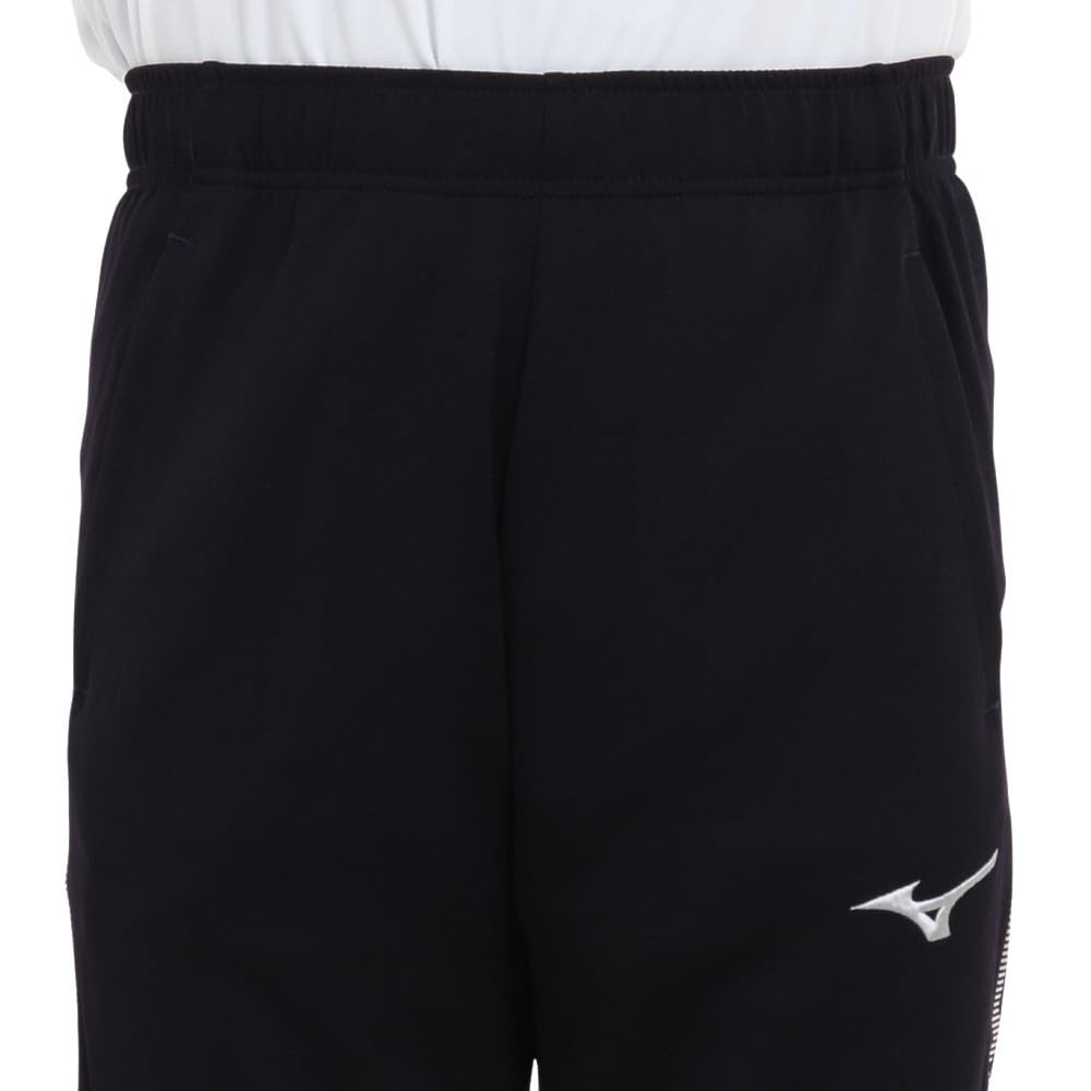 Mizuno Training Deep Navy x Size S Size MC-LINE Warm-Up Pants, Standard, Moisture-Wicking, Quick-Drying, Wear, 32MD0110, Silver, (Japan S)