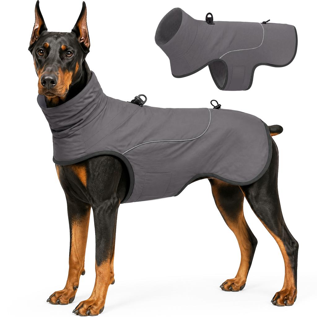 Winter Dog Coat Warm Insulated Dog Jacket Waterproof Windproof Reflective Pet Clothes for Small Medium Large Dogs