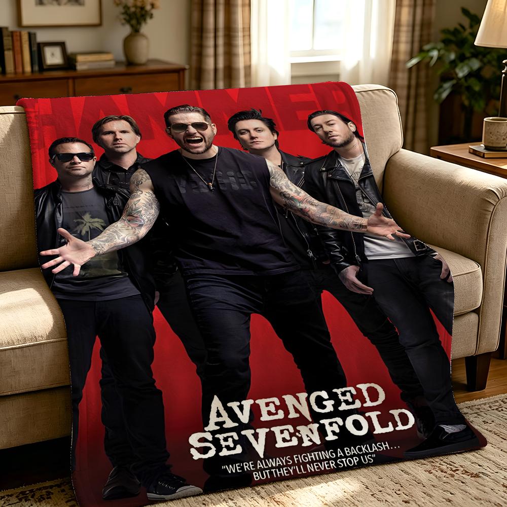 Music A-Avenged Sevenfold-d Throw Thick Comfort Flannel Quilt, Multi-scene Use Indoor Outdoor Daily Nap