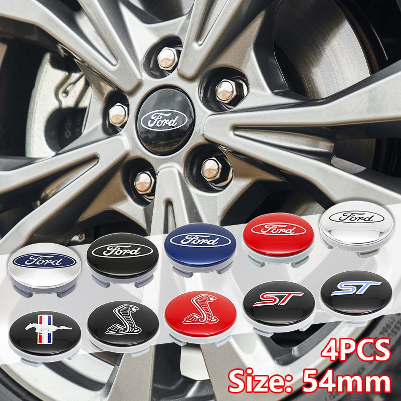 4Pcs 54mm ABS Car Wheel Center Caps Hub Rim Cover Replacement For Ford Focus MK2 Fiesta Mondeo Auto Tuning Styling Accessories