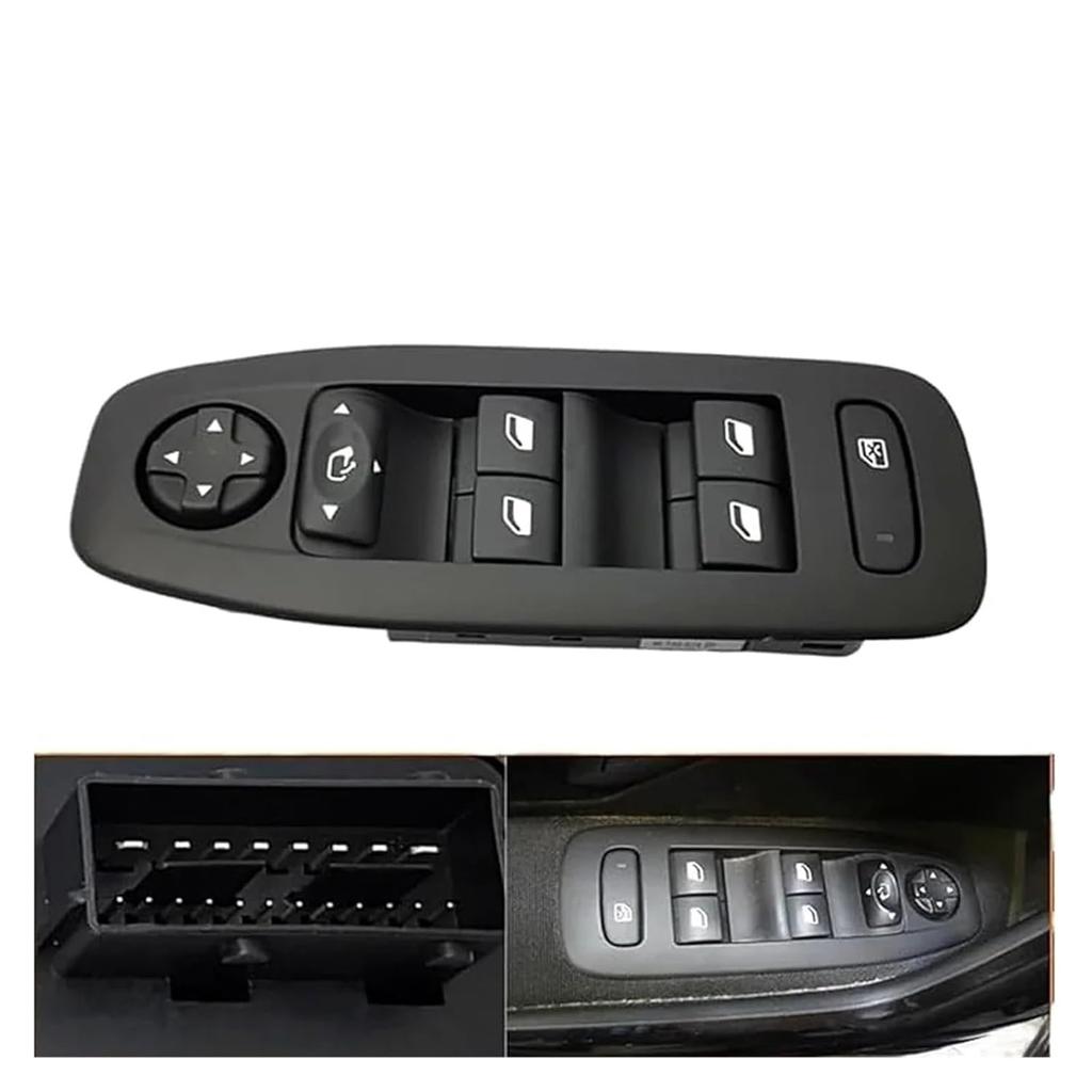96749624ZD Compatible with Peugeot 208 2008 2013 2014 2015 2016 2017 2018 Master Power Window Control Switch Lifter Button Car Accessories