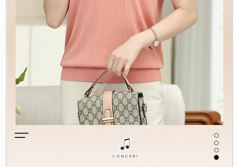 Elegante Stricktops in Übergröße aus Eis-Seide für Mütter - Kurzarm-Sommer-T-Shirts für stilvolle Frauen mittleren Alters