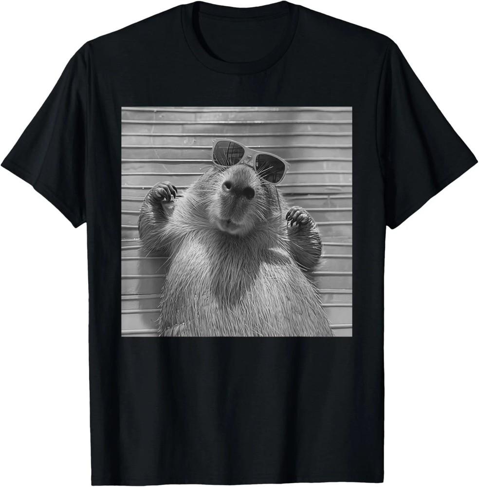 Funny Capybara Gifts Cool Capybara Selfie Design T-Shirt Unisex T-Shirt XL