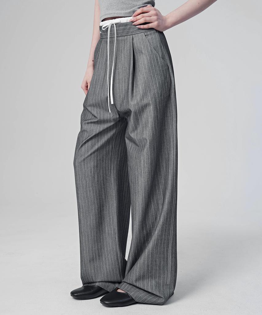 AVANDRESS Velo Sagging Stripe Slacks_3 Colors
