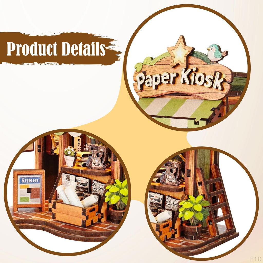 DIY Miniature Dollhouse Kit 3D Puzzle Model Hobbies Crafts Desktop Decor Handmade Doll House for
