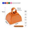 Three-Inch & Four-Inch Hand-Cranked Cowbells - 13 Colors, Perfect for Parties and Handicrafts