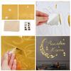 Eid Mubarak Gold Acrylic Wall Sticker Ramadan Kareem Large Mirror Wall Decal for Home Room Decoration 2026 Islamic Muslim Gifts