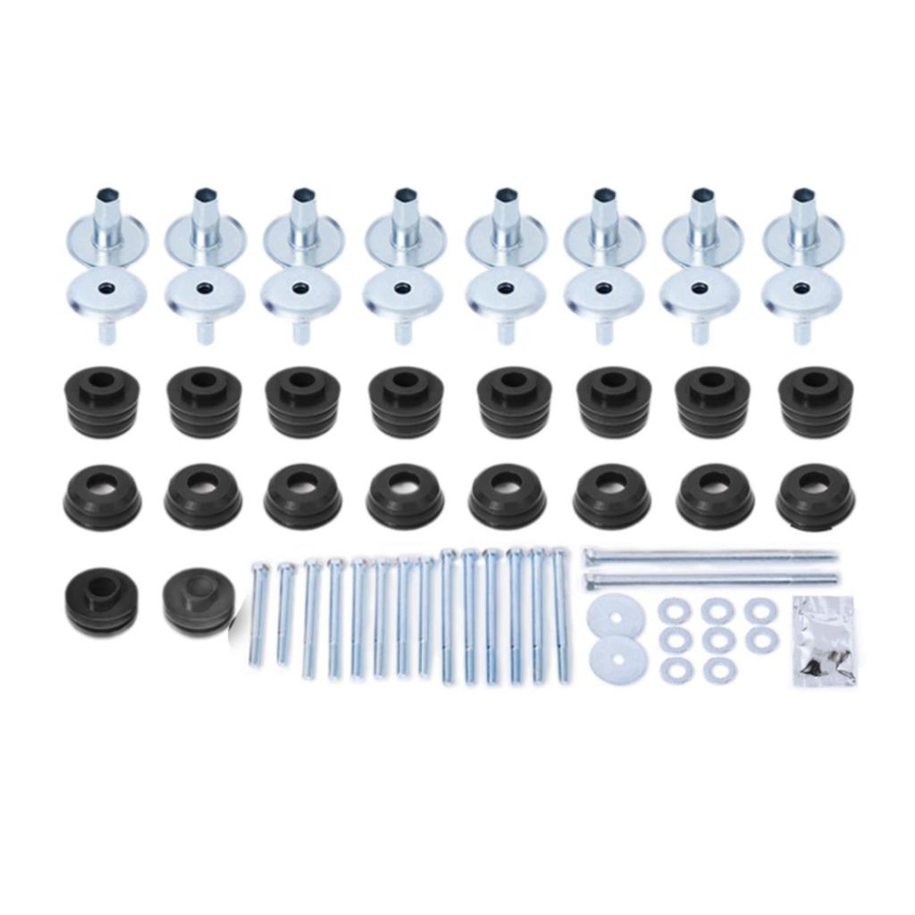 Body Mount Bushing Kit Kf04060BK Auto Accessories Directly Replace Easy Installation for Ford F-250 F-350 2WD 4WD Crew Cab