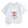 Kids Unisex 100% Cotton Crew Neck Short Sleeve T-Shirt, Cute Ballerina Cappuccina Coffee Cup Ballet Dancer Print Casual Soft Tee for Boys Girls