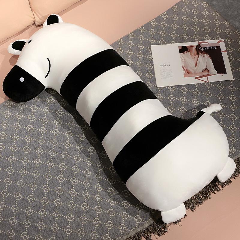 100/120cm Lovely Penguin Dog Zebra Pig Kawaii Long Pillow Stuffed Soft Animal Dolls Sleeping Toys