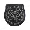 Pirate Shield Embroidered Velcro Patch Armband