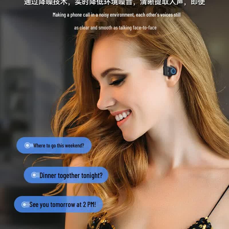 OKSJ i5 Open-Ear Bone Conduction Bluetooth Headset