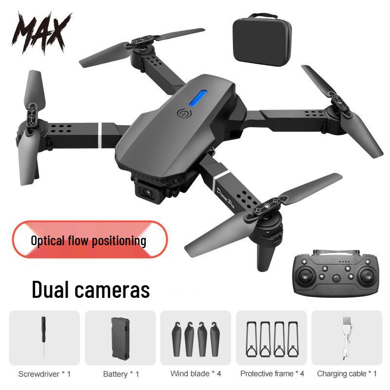 E88 Brushless Drone with Optical Flow, Obstacle Avoidance, Dual 4K Cameras, Aerial Photography, Four-Axis Control, and Remote Operation