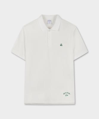 BROOKS BROTHERS [Bb X Kt Wiz] T-shirt en piqué (blanc) (Bbntmog291)
