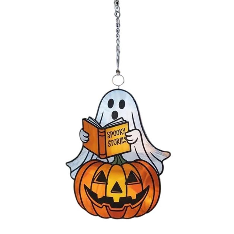 Spookys Acrylic Window Decoration Hanging Ornaments With Halloweens Themes For Indoor Outdoor Use