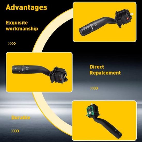 Cruise Control Windshield Wiper Turn Signal Lever Switch For 15-20 Ford F-150